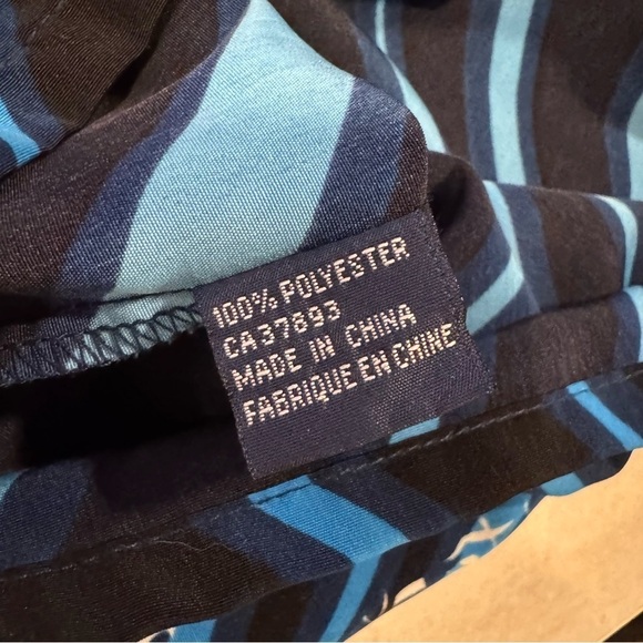 R2 Randy River Y2K Graphic Shirt XL Demon Angel Anime Vibe Button Up Blue NWOT - Picture 8 of 9